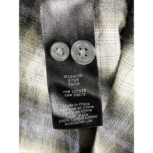 John Varvatos USA Shirt Mens Lightweight Plaid Flannel LS Button Up Large - Picture 4 of 8